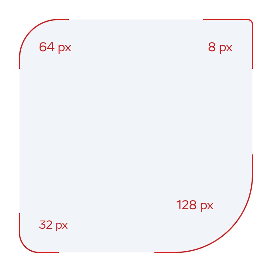 Paekivi nurkade raadiused ei tohi olla erinevad.