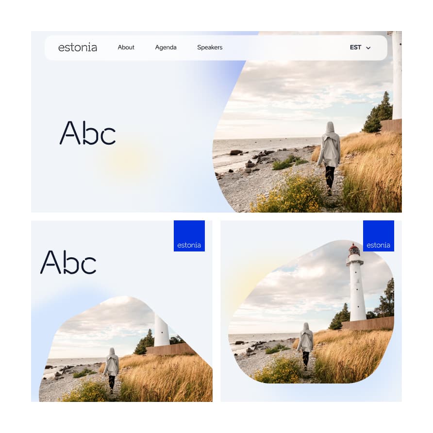 Use the boulder as an image container to create unexpected compositions.