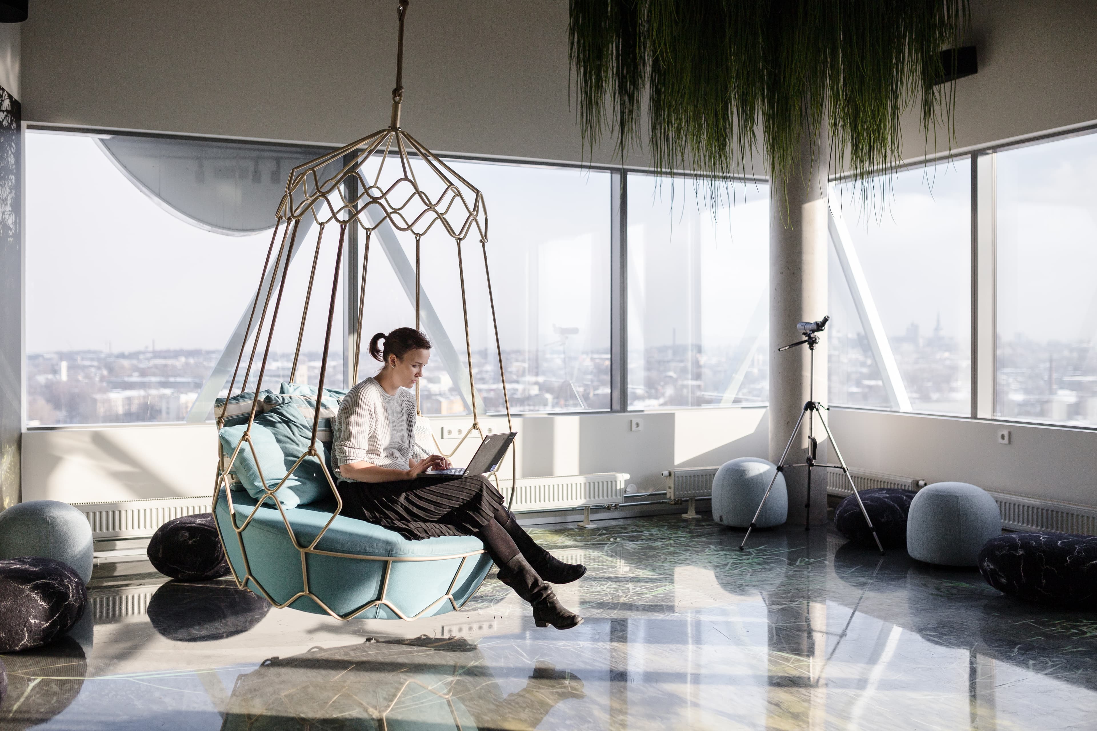 Work Environment and Woman Sitting