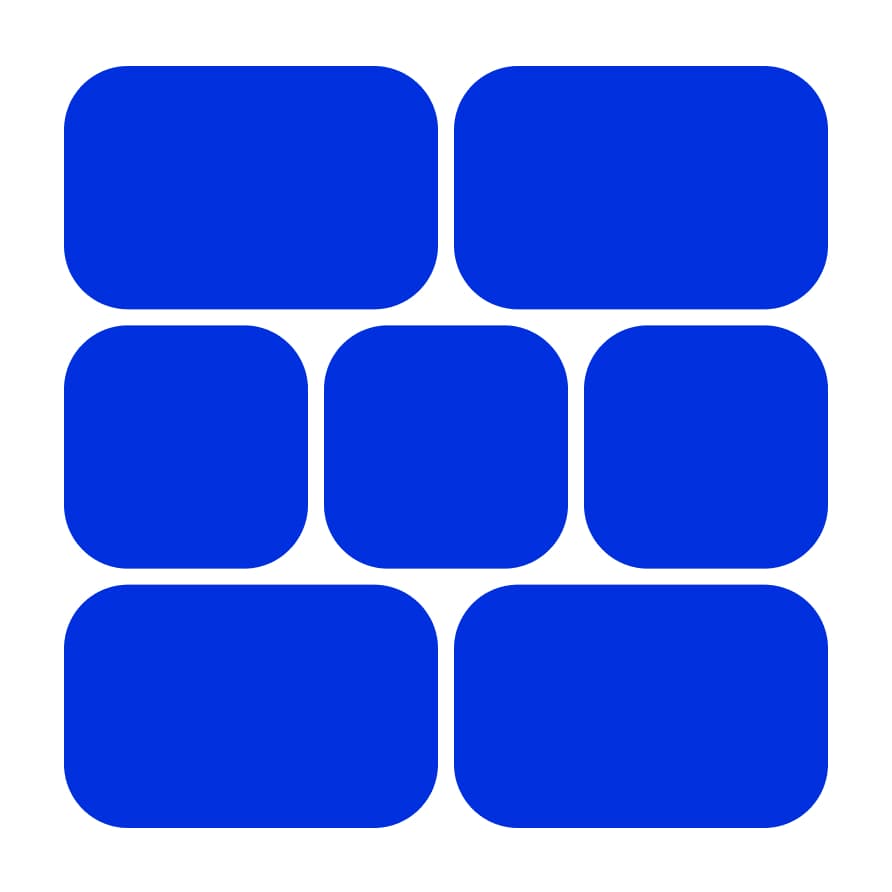 By placing limestone shapes in rows and stacking them, patterns can be created.