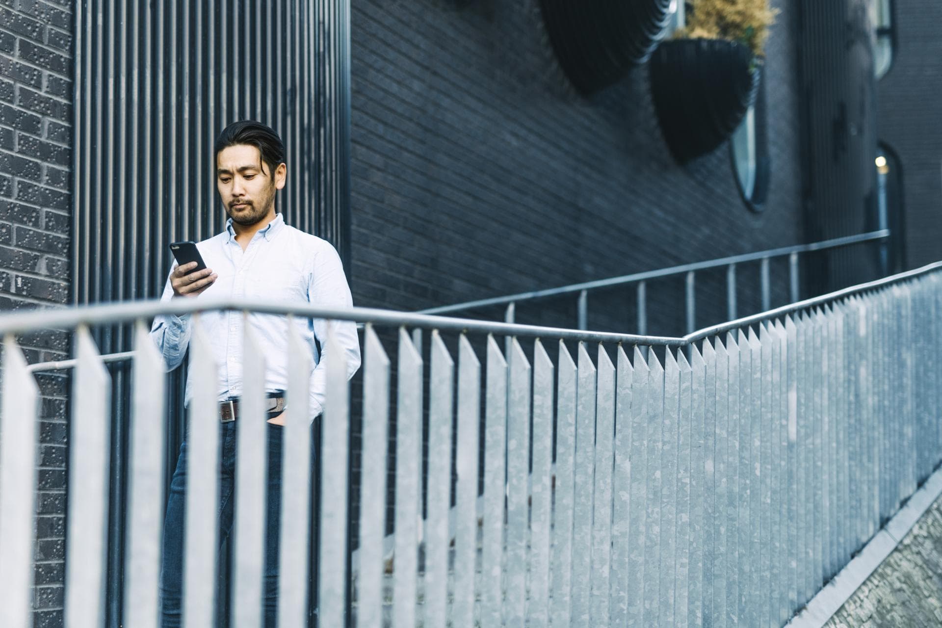 Man Walking in Rotermann Quarter