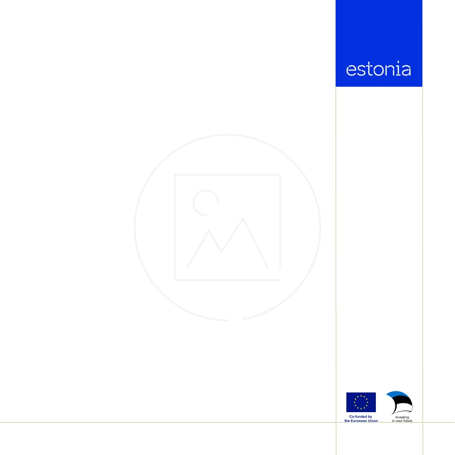 In marketing materials and campaigns, place the European Union funding logo in the bottom right corner, aligned with the wordmark.